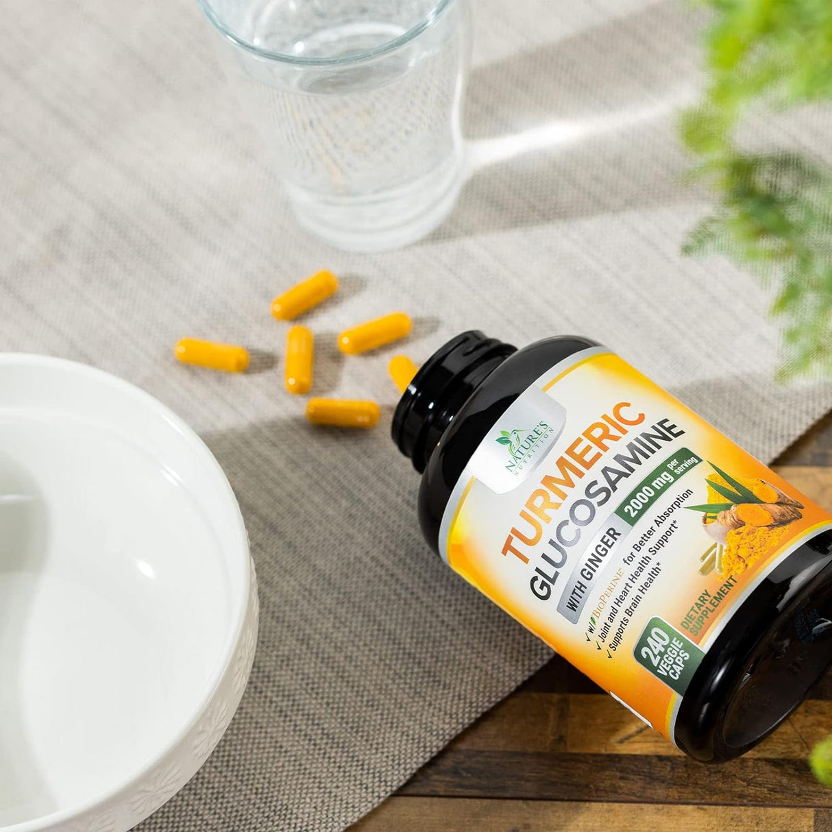 Suplemento Curcumina de cúrcuma con BioPerine jengibre