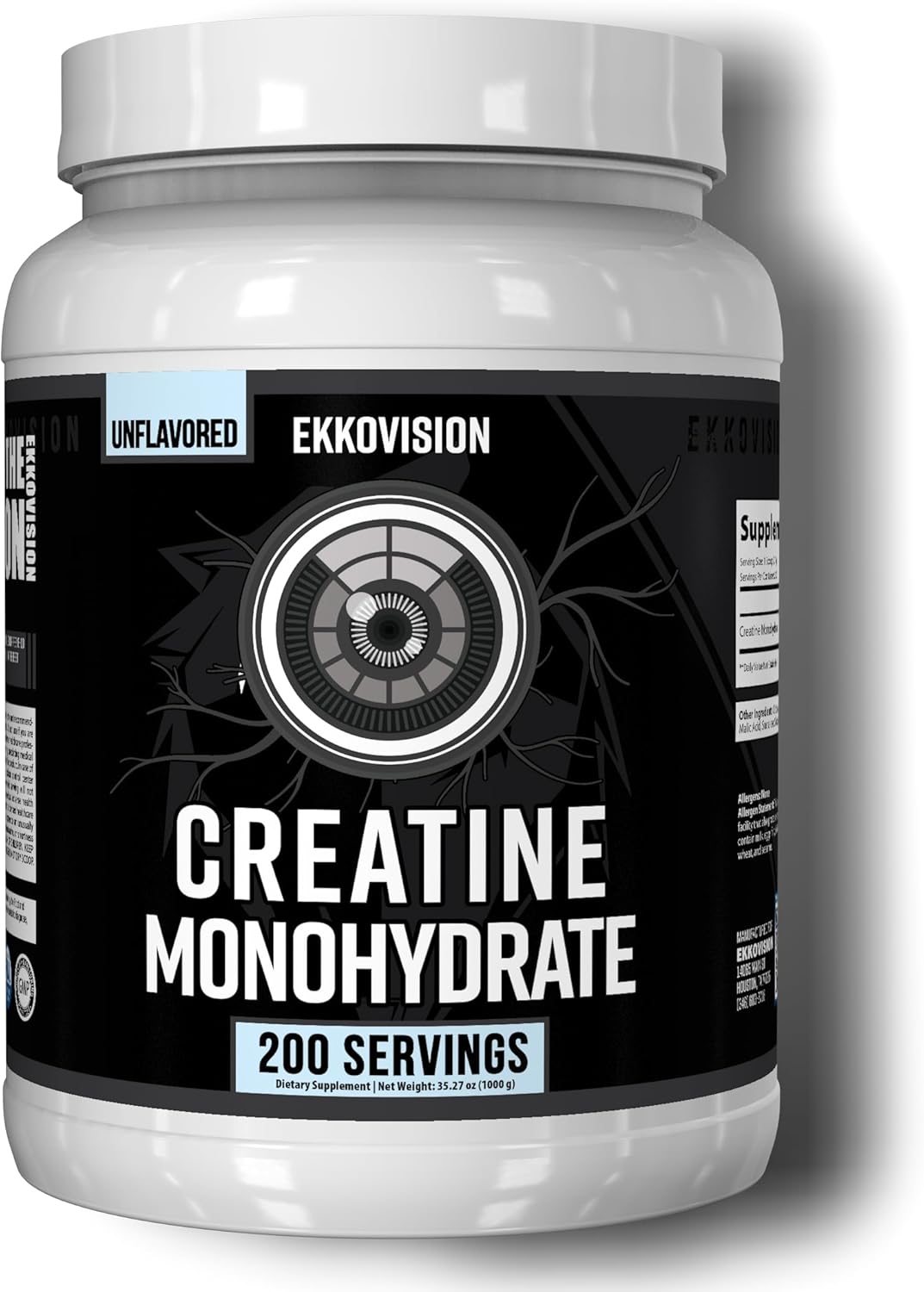 Creatina Monohidrato Micronizada Sin Sabor Suplemento 200 Servs