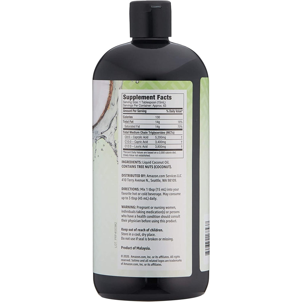 Suplemento Aceite Solimo MCT de 32 onzas