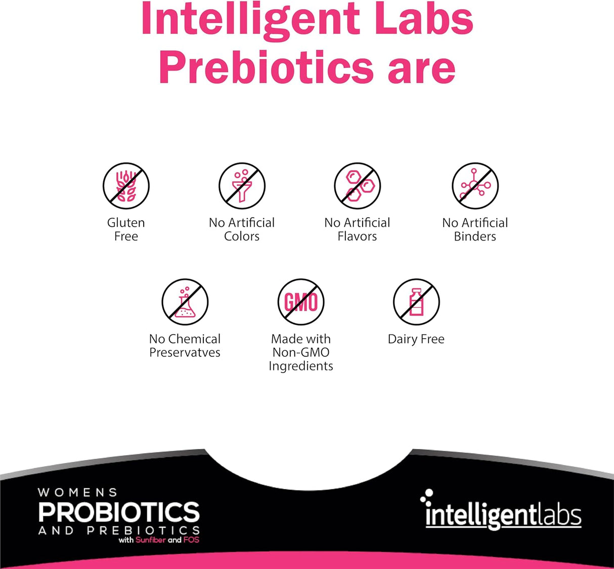 Intelligent Labs Probióticos Mujer con Cranberry, 6 Mil Mill CFU
