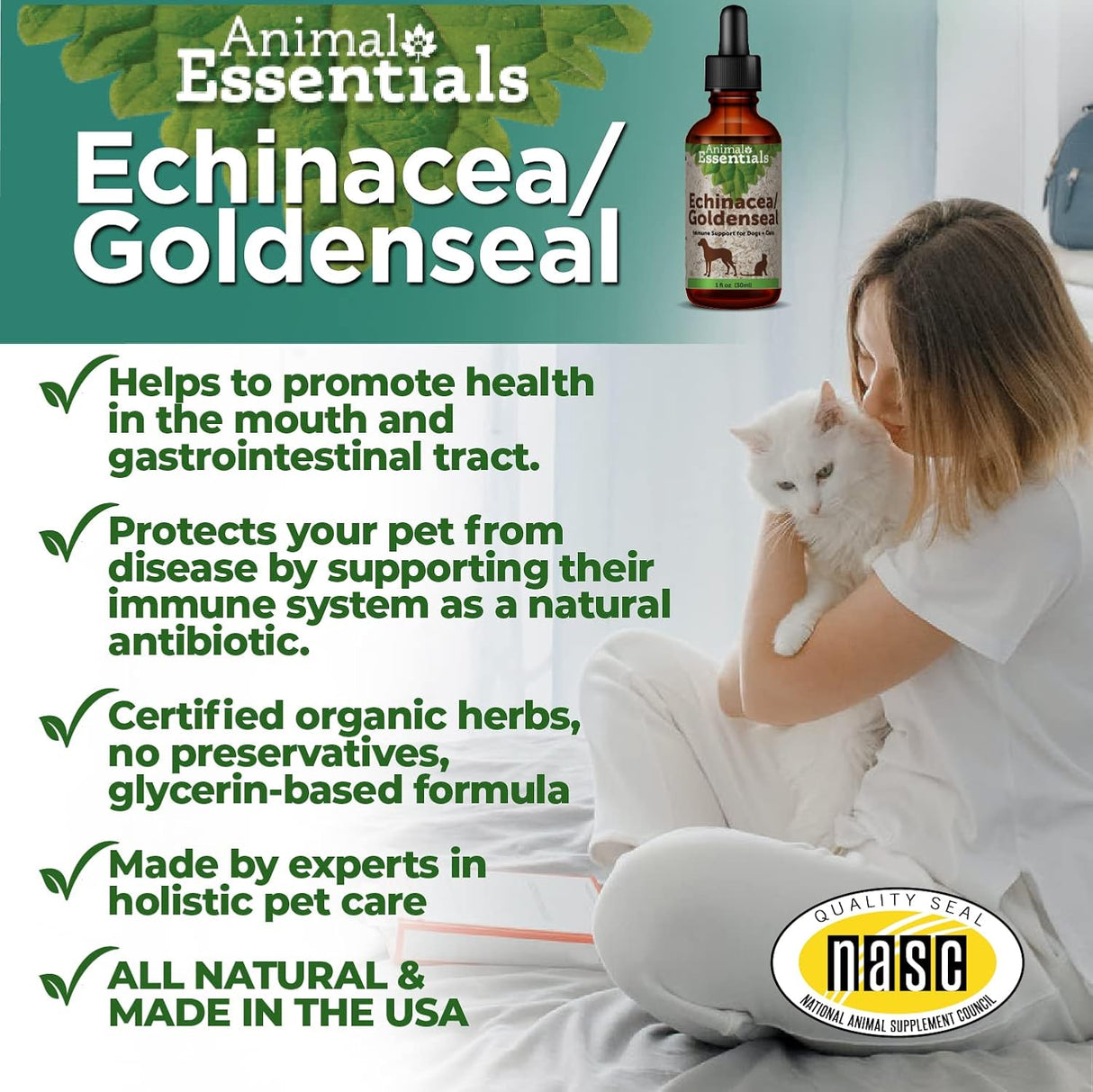 Suplemento Animal Essentials Echinacea Goldenseal 100% orgác