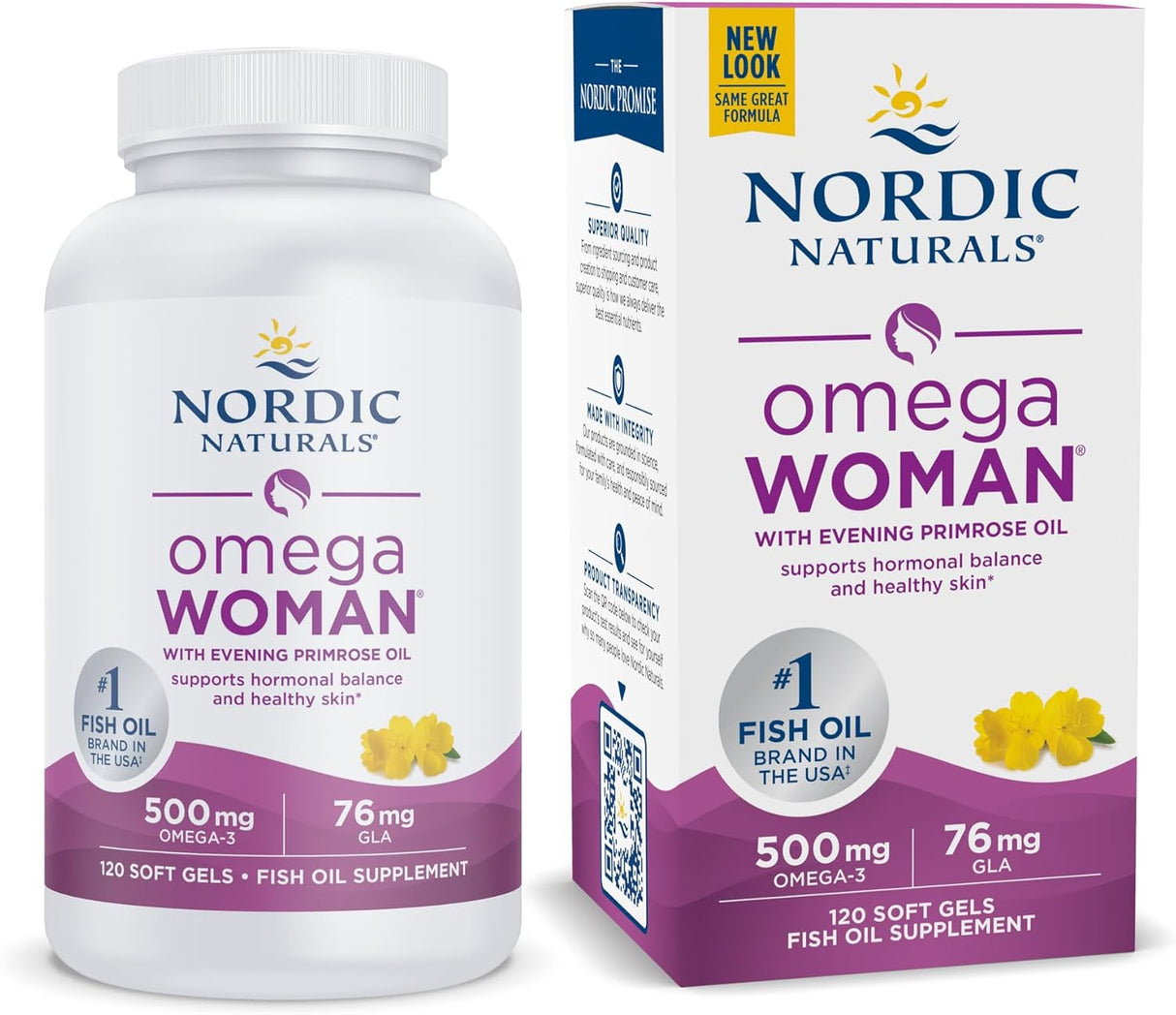 Suplemento de aceite de onagra piel saludable Nordic Naturals