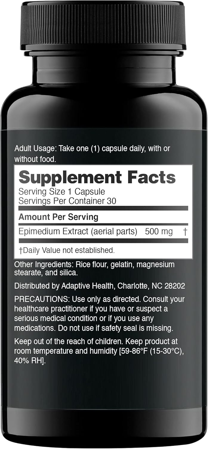 Suplemento Horny Goat Weed Extract Extracto de Epimedium 30u