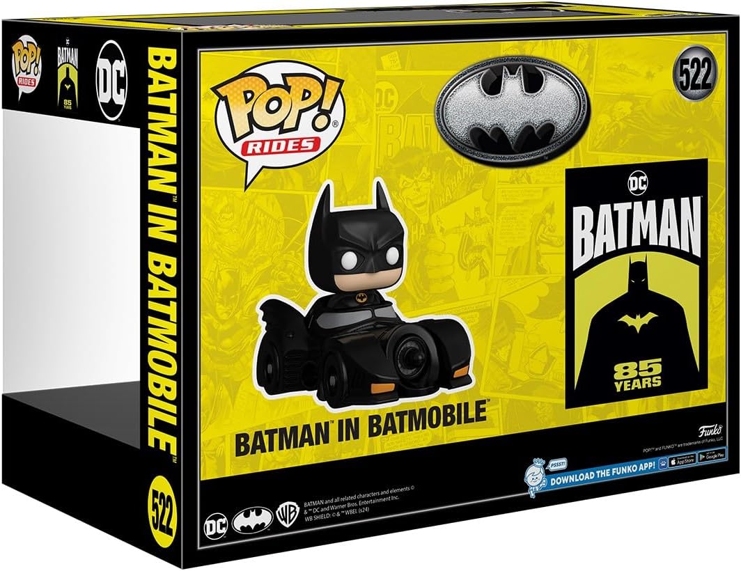 Batman en Batmóvil - Funko Pop! Rides DLX - 85 Aniversario