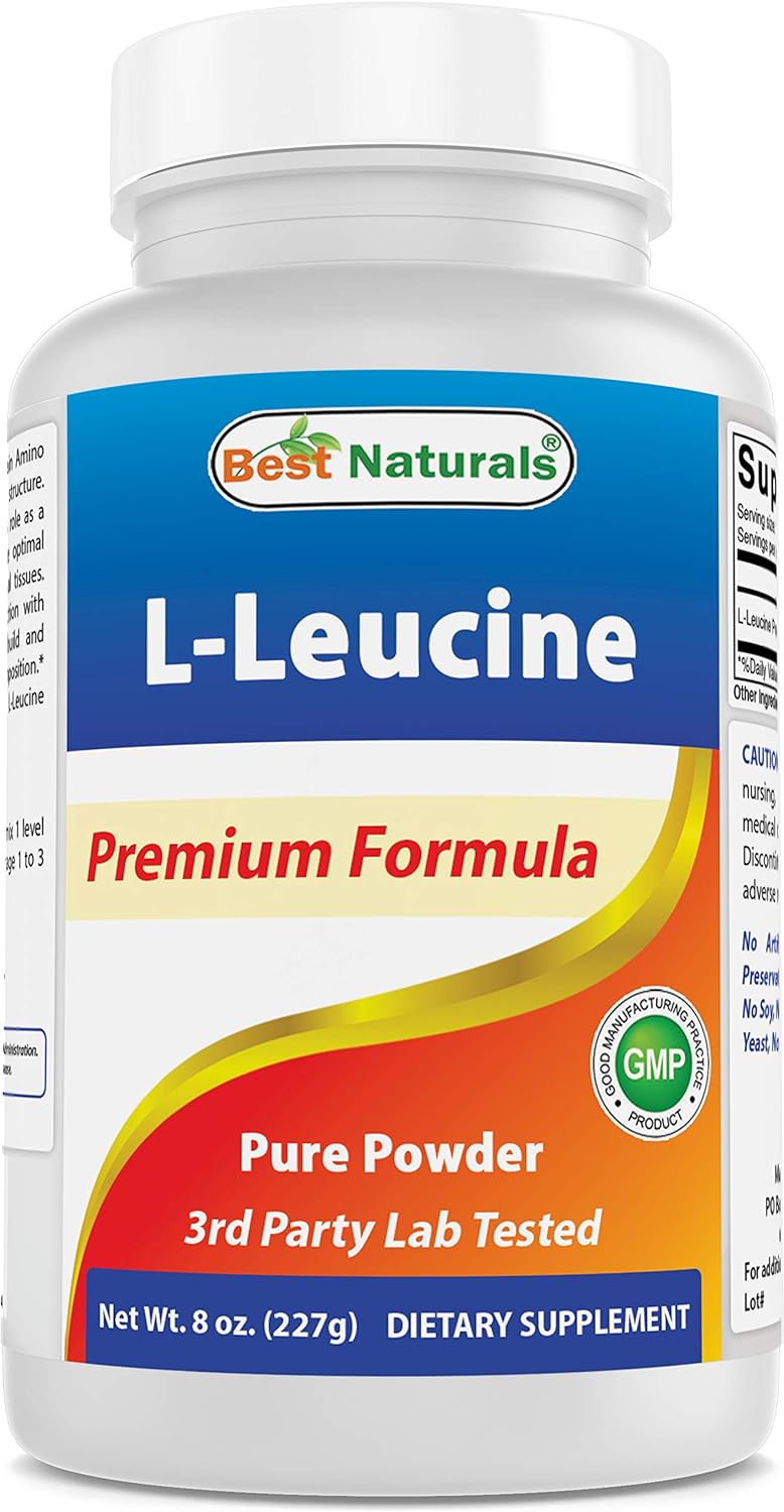 Suplemento Best Naturals L-Leucina Polvo Puro 8 OZ