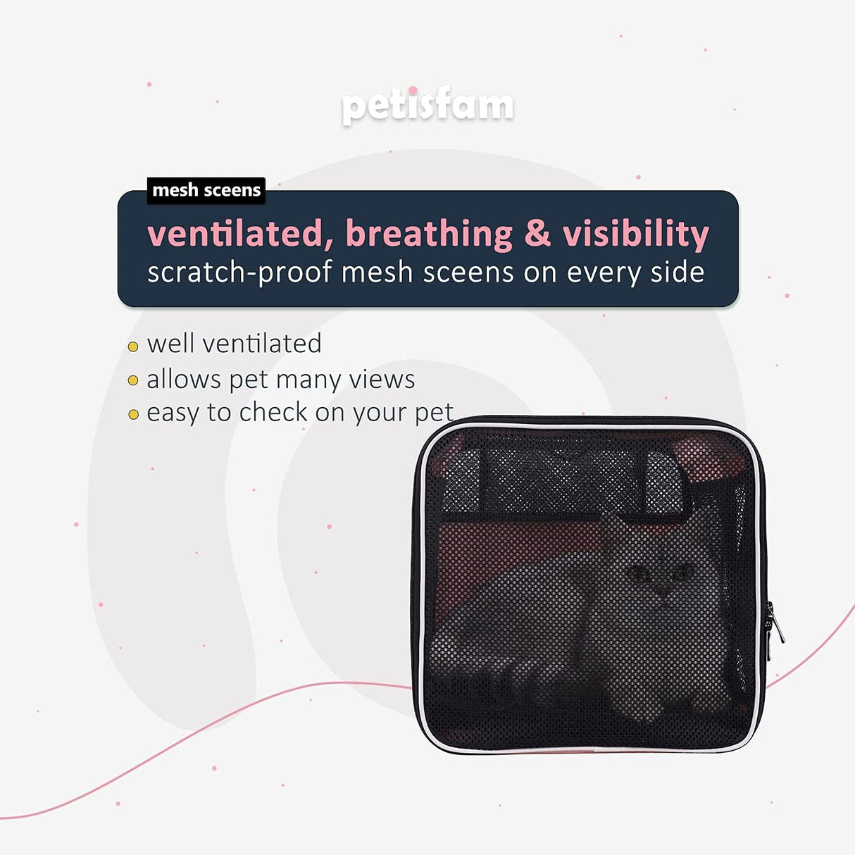 Transportadora fácil para gatos grandes y medianos, Escape Proof