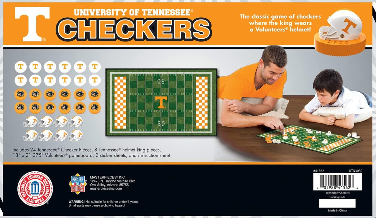 Juego de Damas NCAA Tennessee - MasterPieces - Licencia Oficial