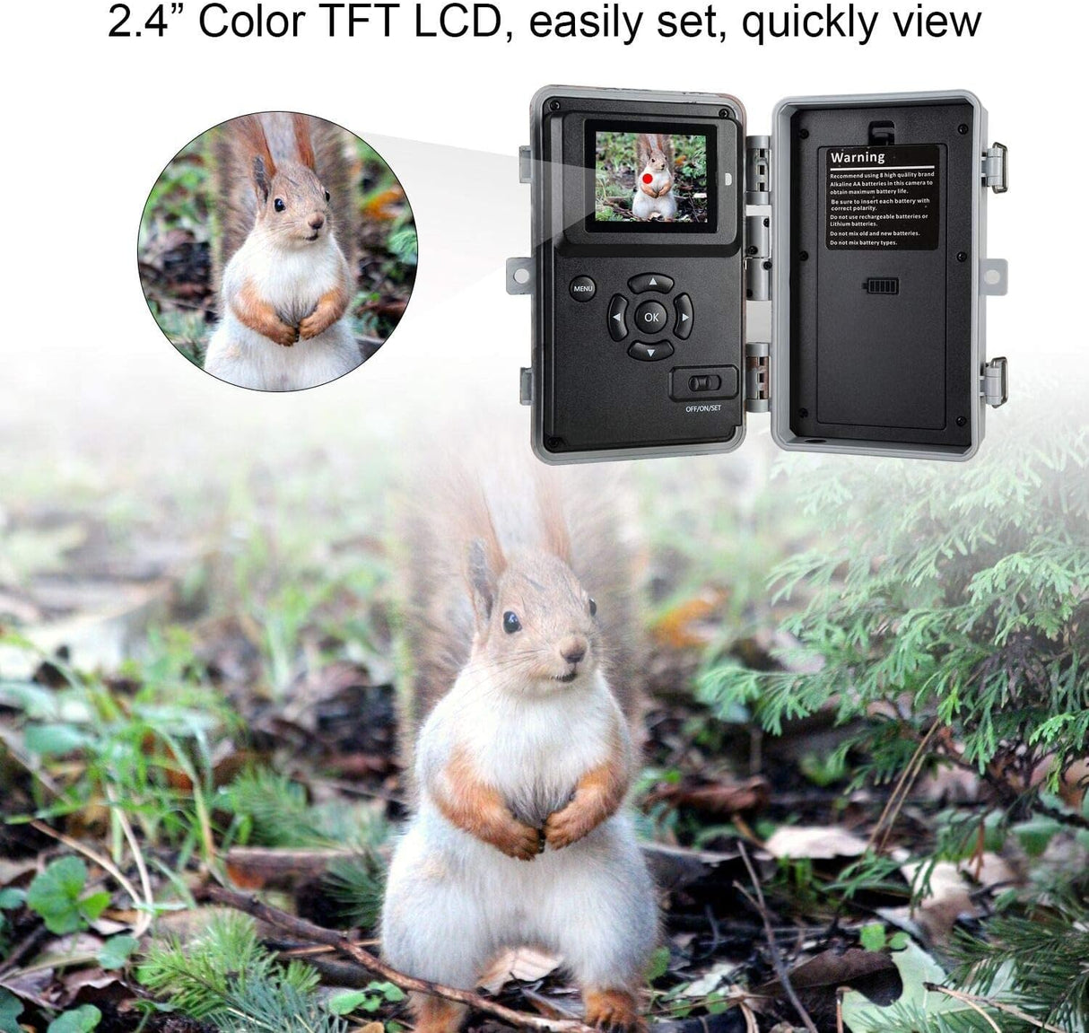 Cámara de Caza Trail&Game 32MP, 1296P, Visión Nocturna