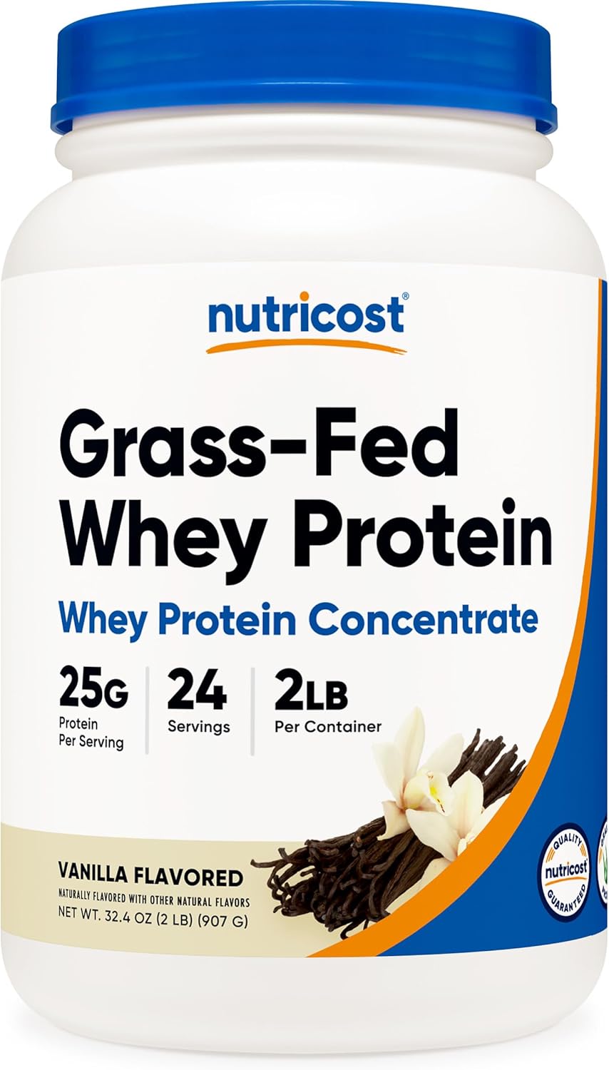 Proteína de suero de leche con pasto Nutricost 2LBS