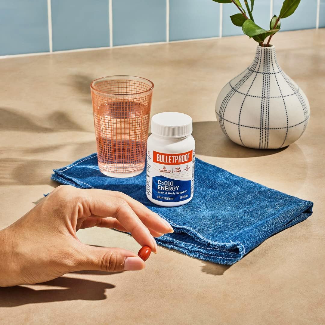 Suero CoQ10 Energía Bulletproof, 30 cápsulas, potencia cerebro y cuerpo