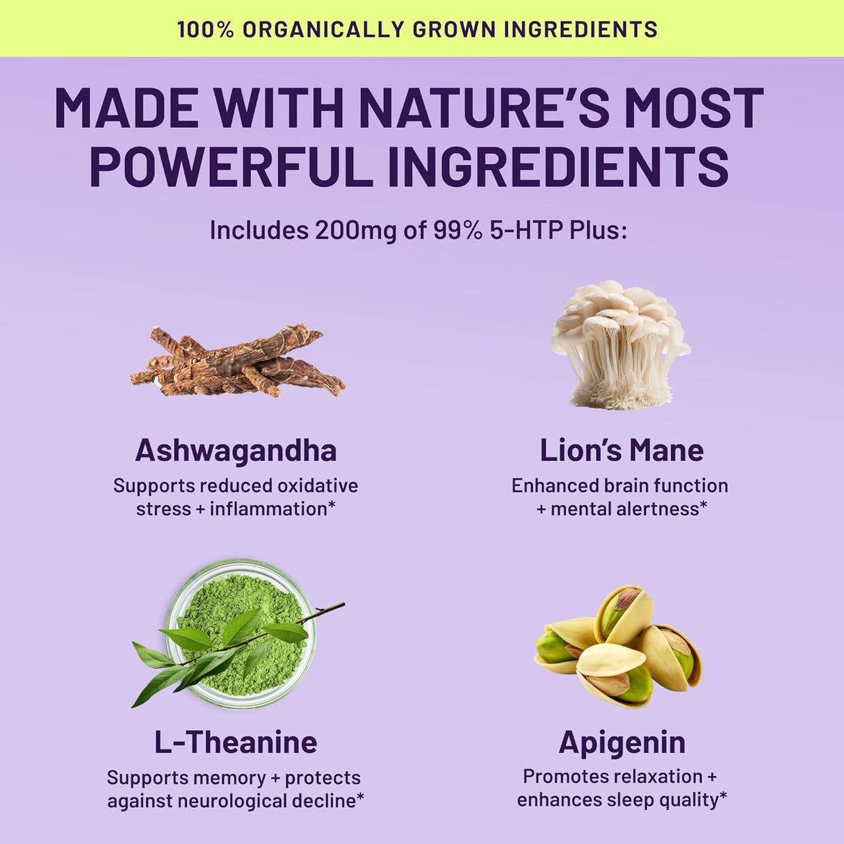 Suplemento 5 HTP+ Cofactor, Salud Mental y Sueño, 120 Caps