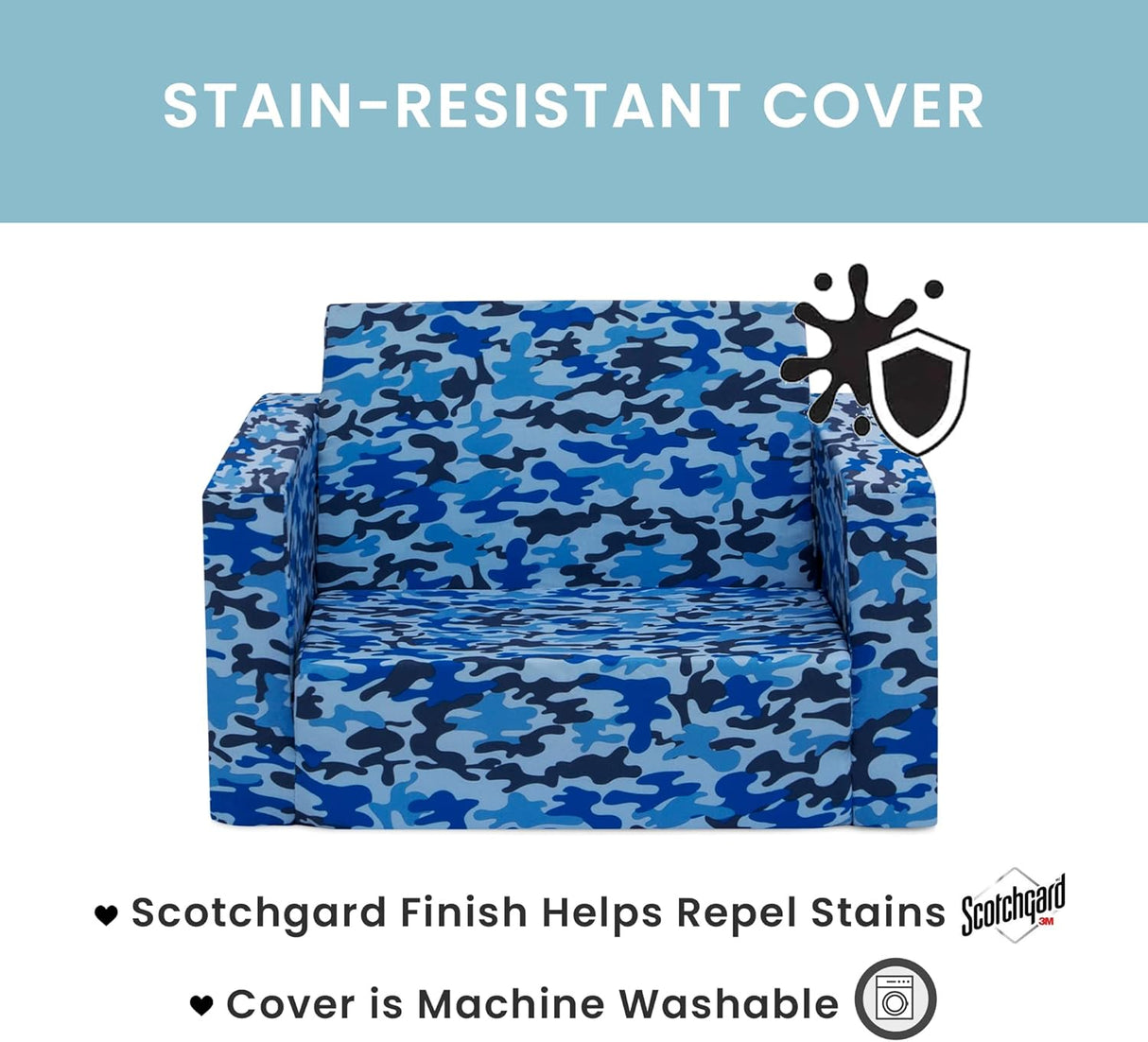 Silla convertible en cama comoda para niños y relajarse