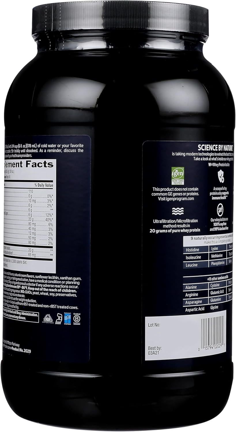 Proteína en Polvo Whey Isolate Biochem, 20g Gras-Fed, Keto, 48.5 oz