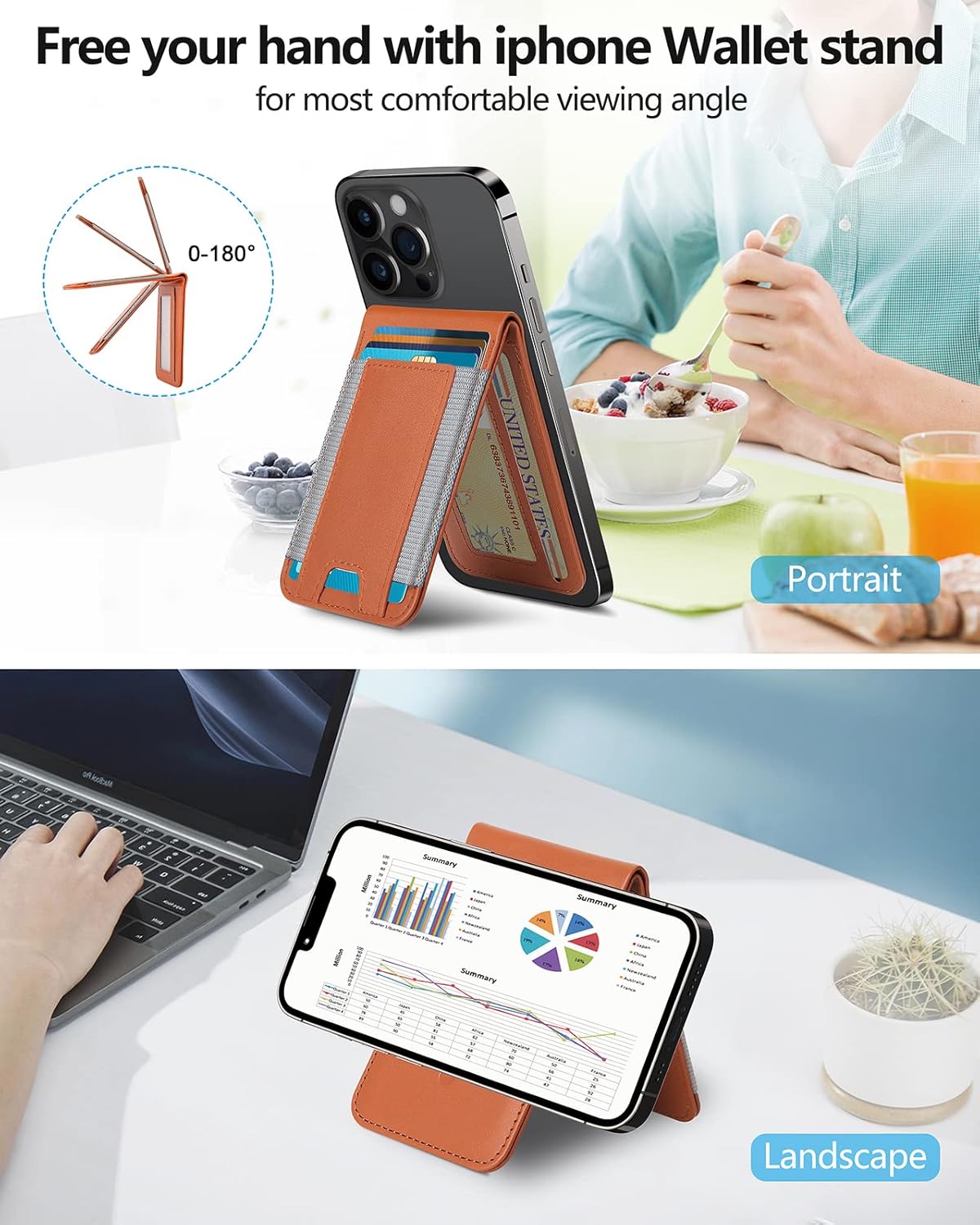 Cartera magnética 2 en 1, cartera iPhone 14 Pro Max