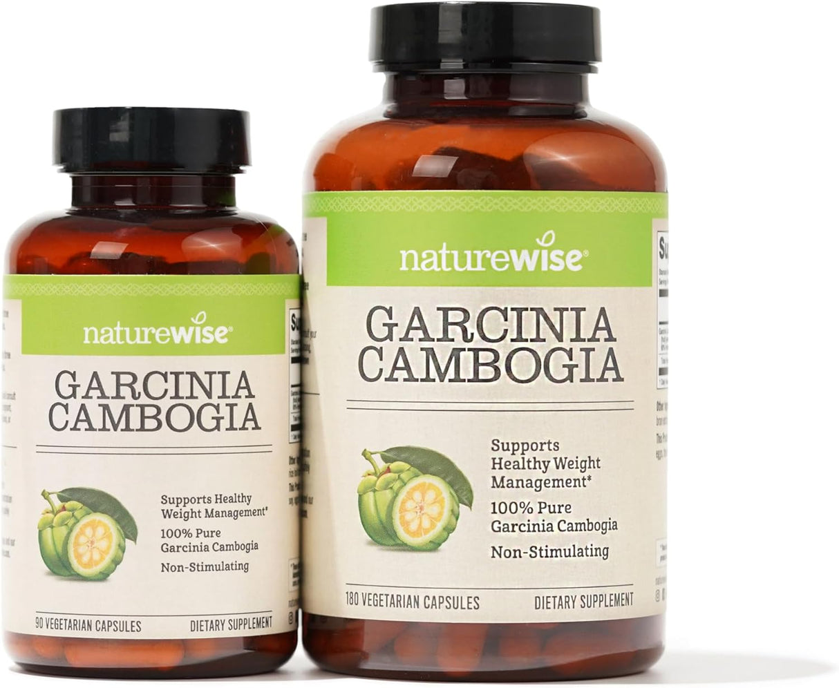Garcinia Cambogia Naturewise, Extracto Natural 60% HCA, 90 Caps