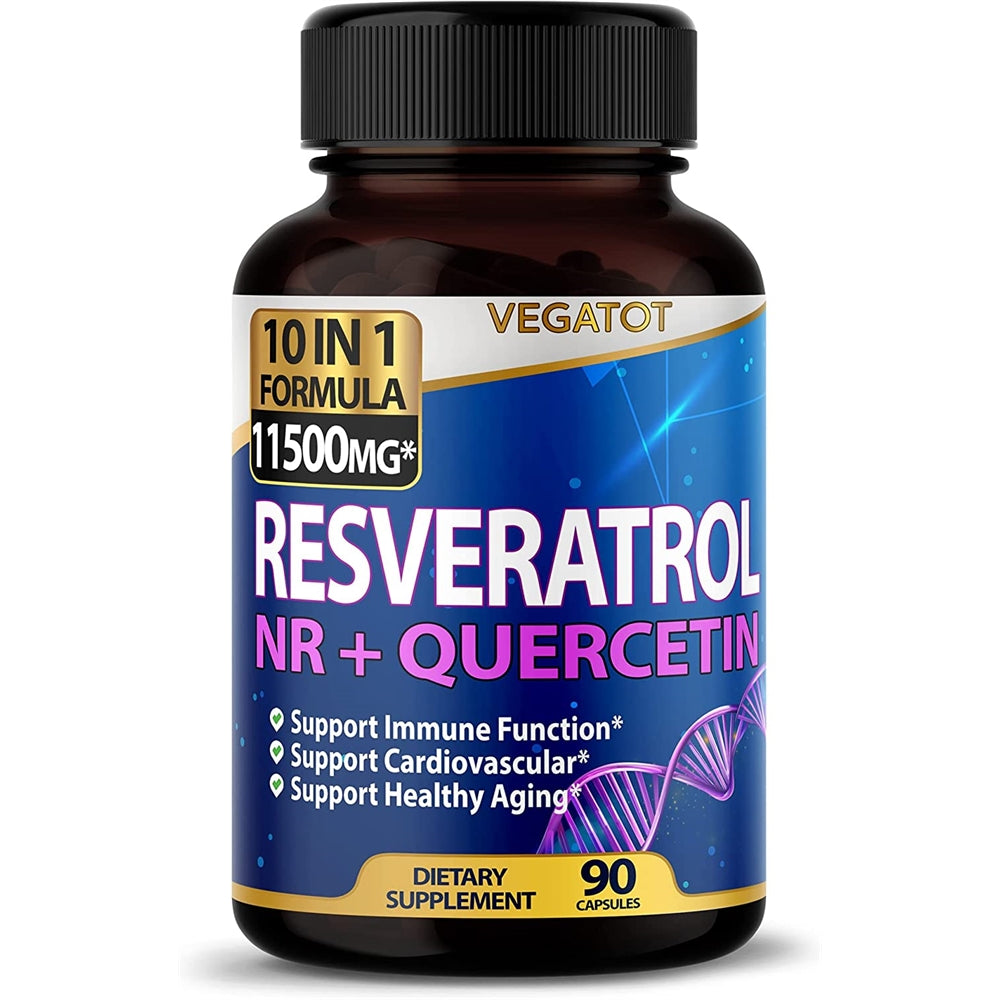 Suplemento Resveratrol de alta resistencia con quercetina