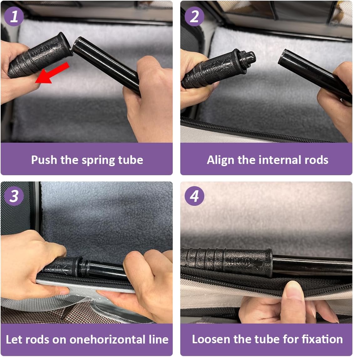 Transportín Suave Plegable para Mascotas - Ventilado 24x16.5x16