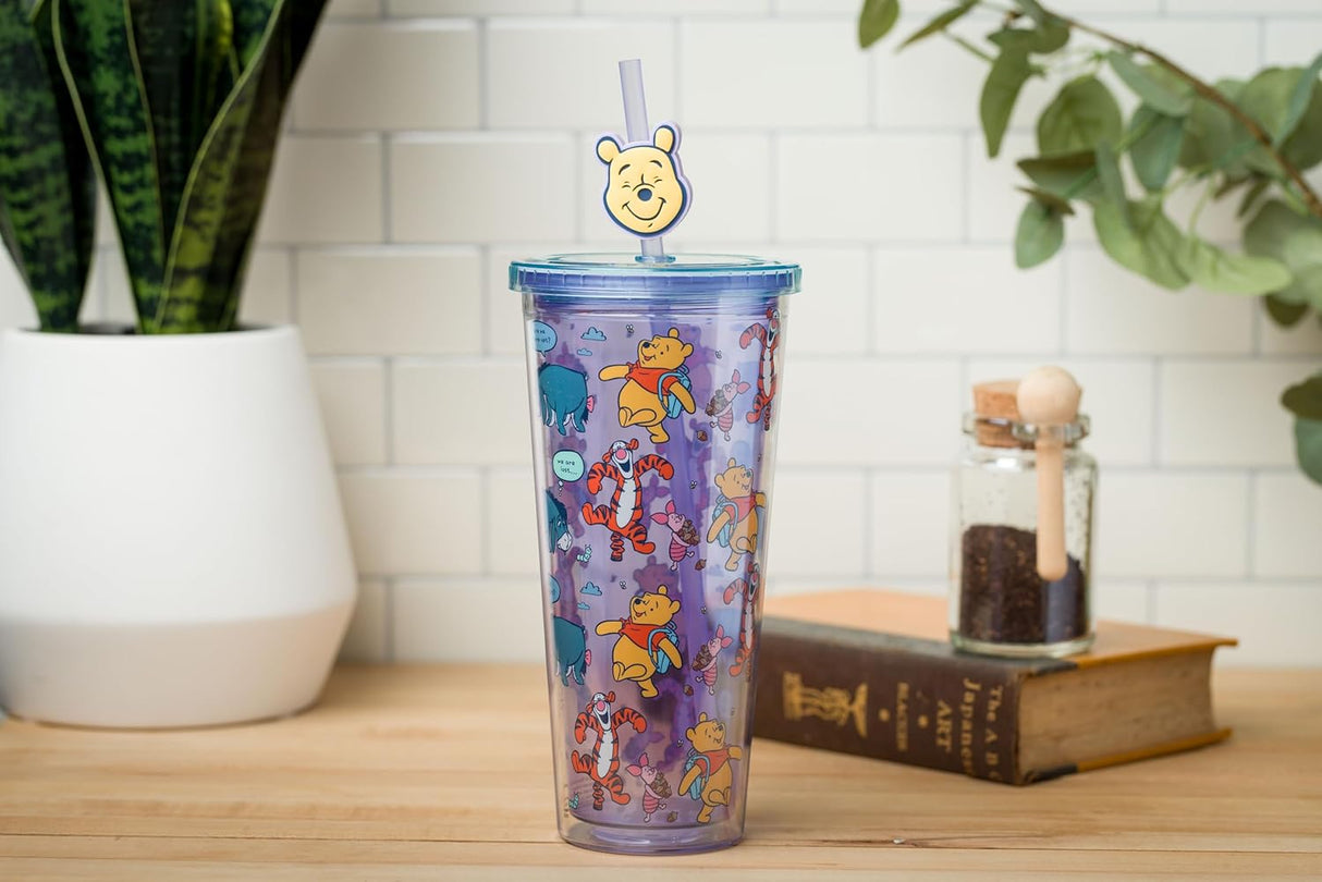 Vaso Frío de Plástico Winnie the Pooh, Silver Buffalo, 24 oz.