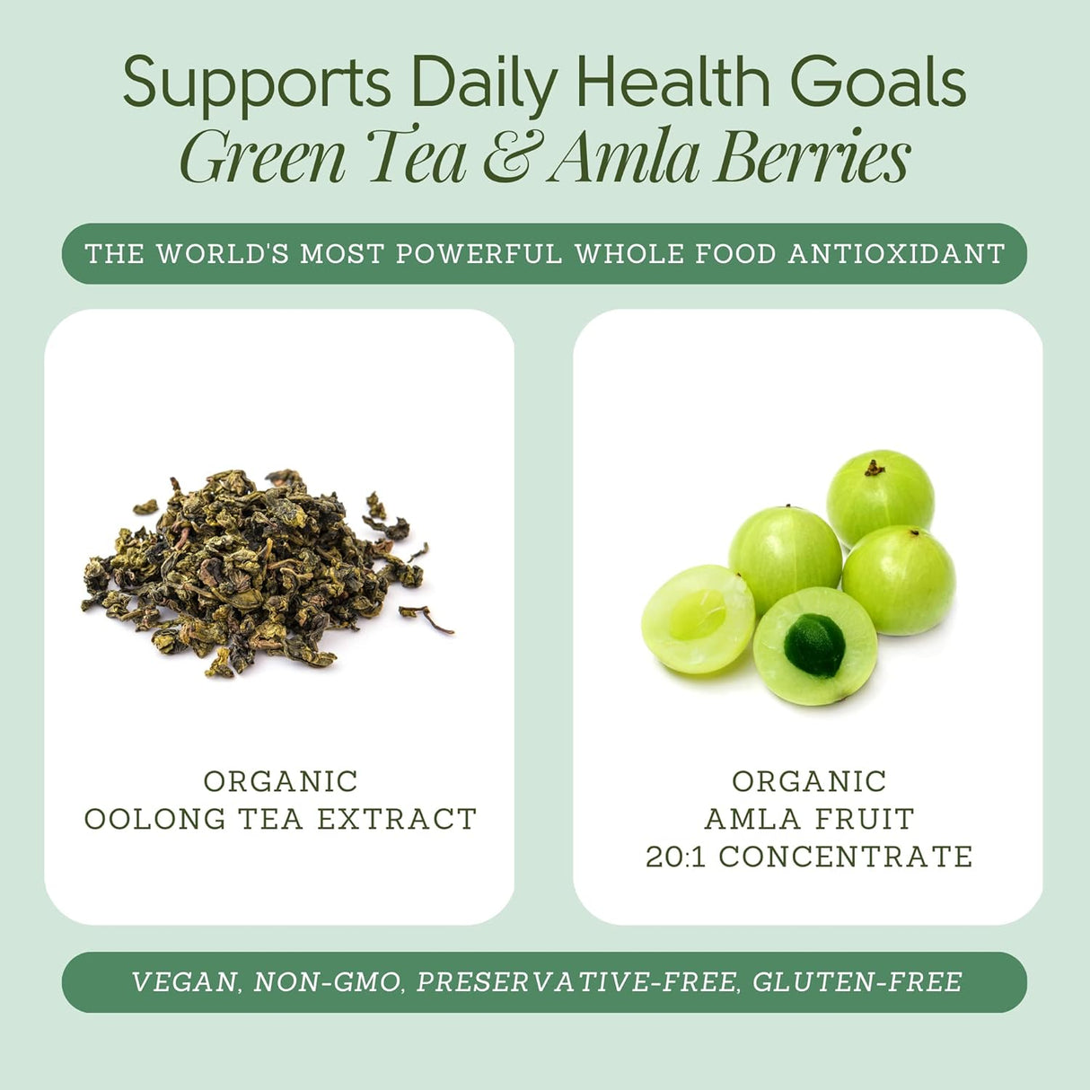 Suplemento en polvo de superalimento de té 30 porciones