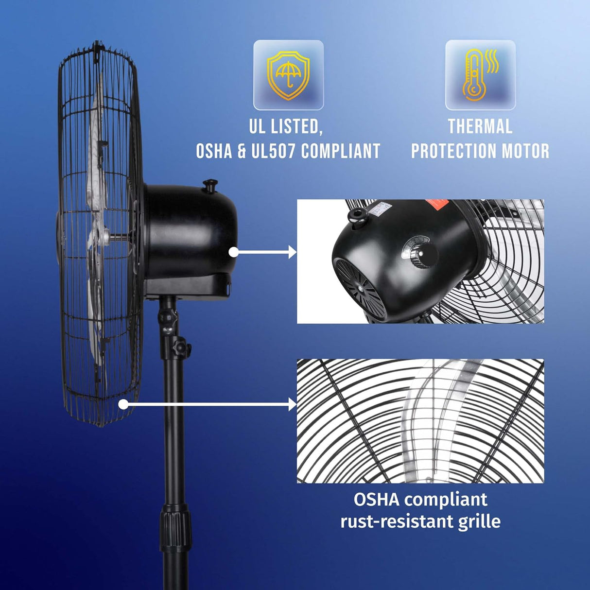 Ventilador Oscilante Tornado 20 - 3 Velocidades, 5000 CFM