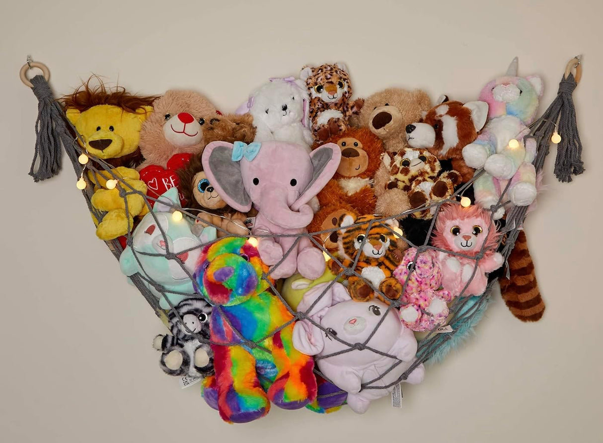 Hamaca de Macramé para Juguetes, Decoración Boho, Grande