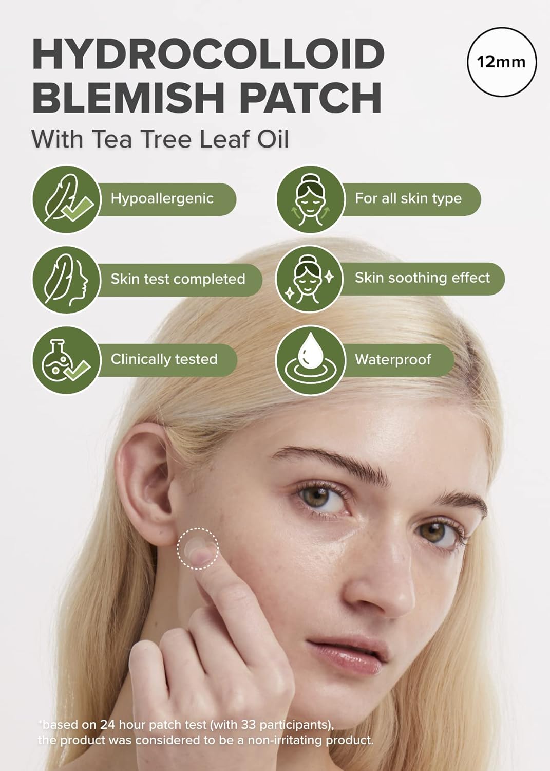 Parche Hidrocoloide para Acné con Árbol de Té -