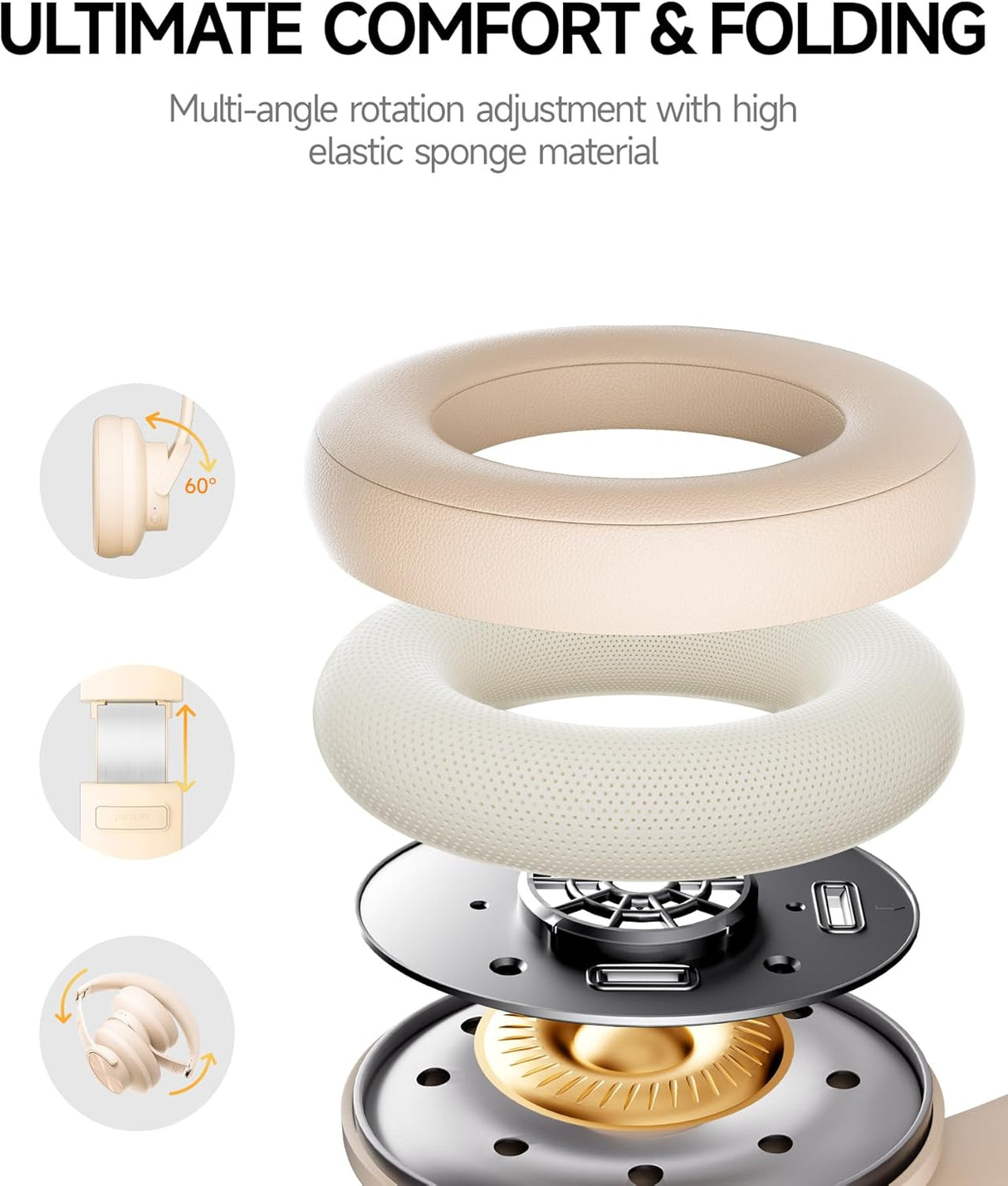 Auriculares Bluetooth Inalámbricos 120H, 3 Modos EQ, B8