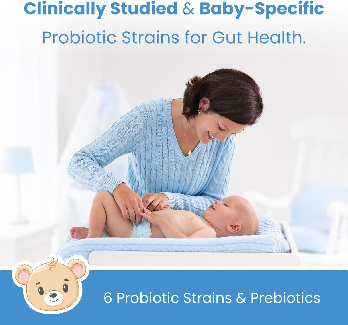 Gotas probióticas orgánicas para bebés | Apoyo digestivo y inmune