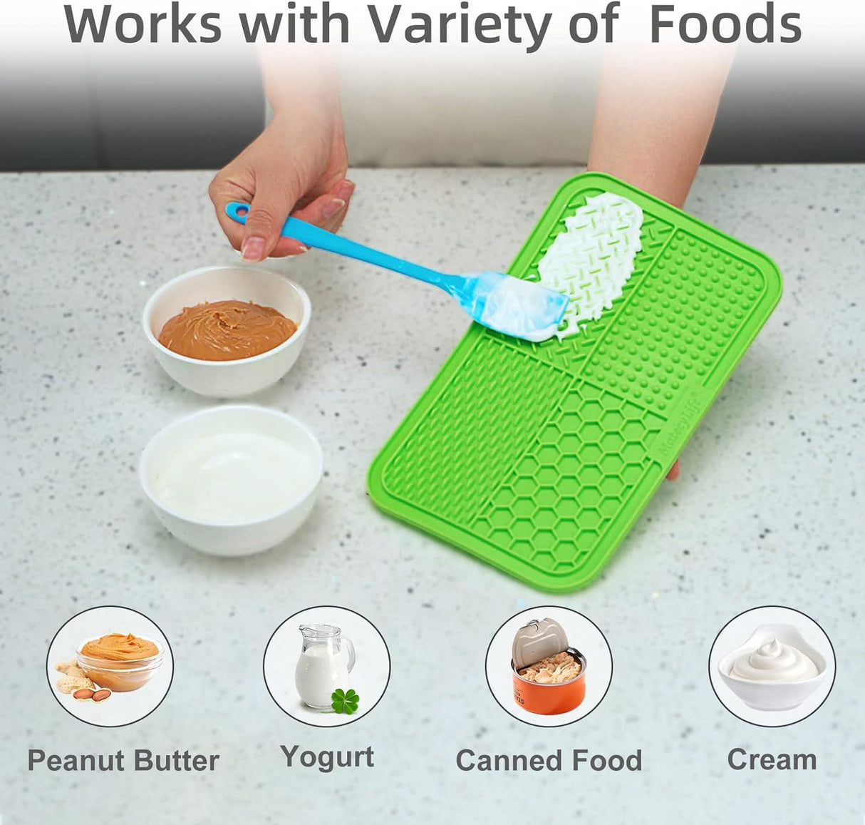 MateeyLife 2 alfombrillas tipo comedero grandes para perros