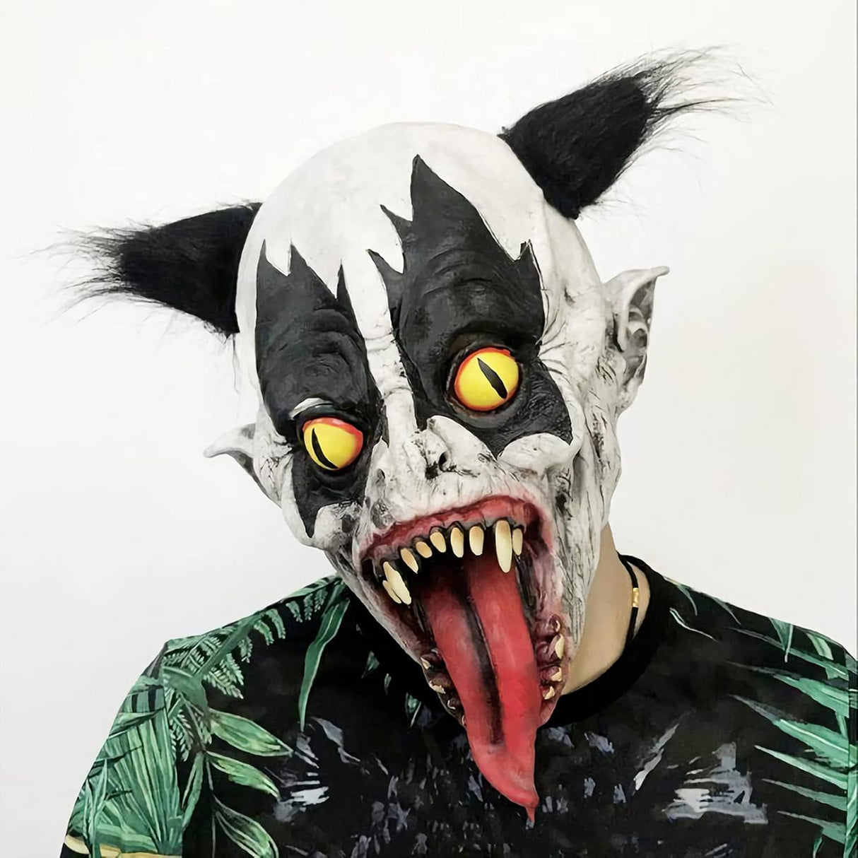 Máscara de payaso terrorífico, Halloween, látex, modelo gory.