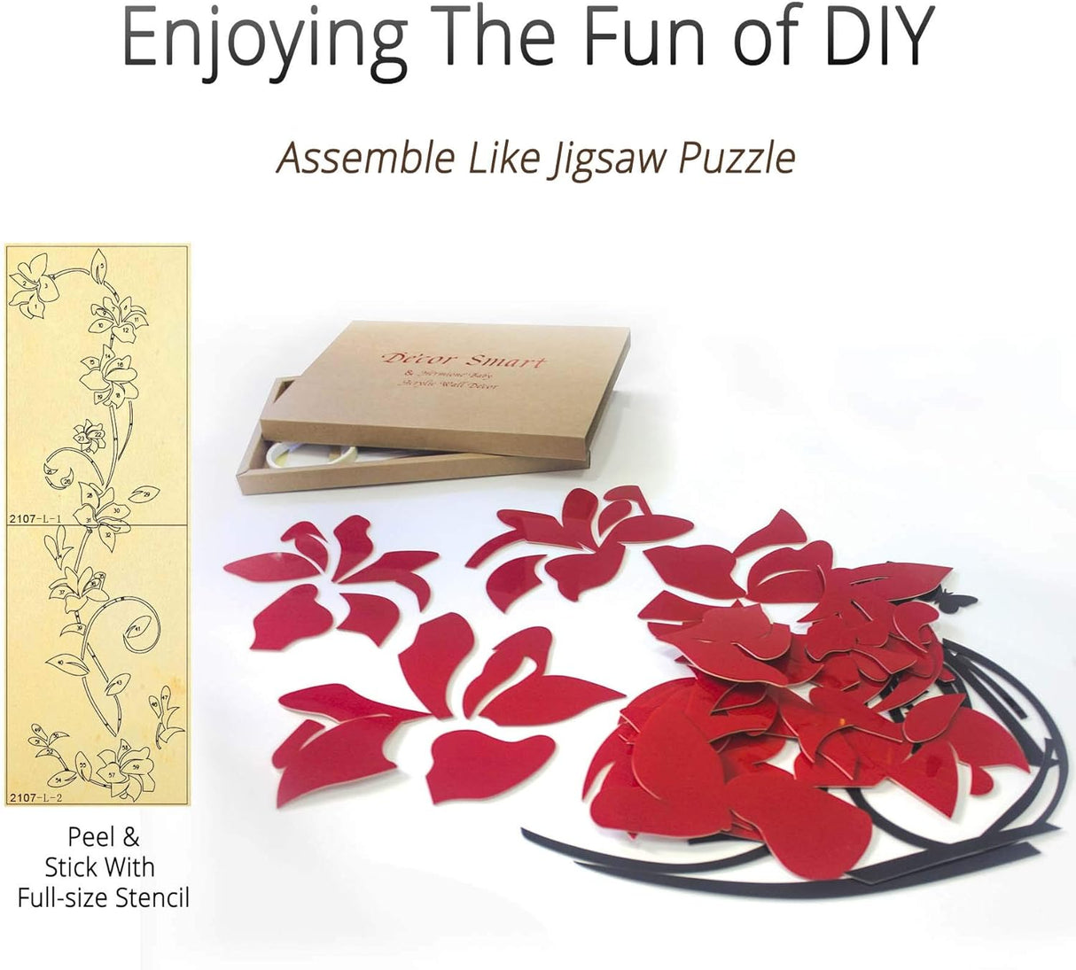 Murales 3D de Ratan, decorativos, 70x22 pulgadas, Originalidad