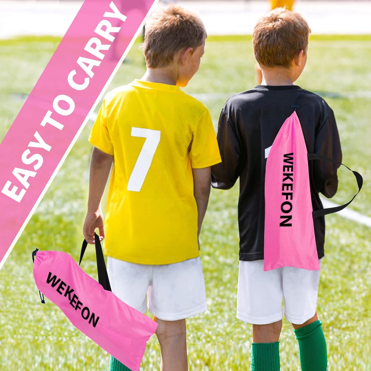 Porteria portatil, para juego con bolsa transparente