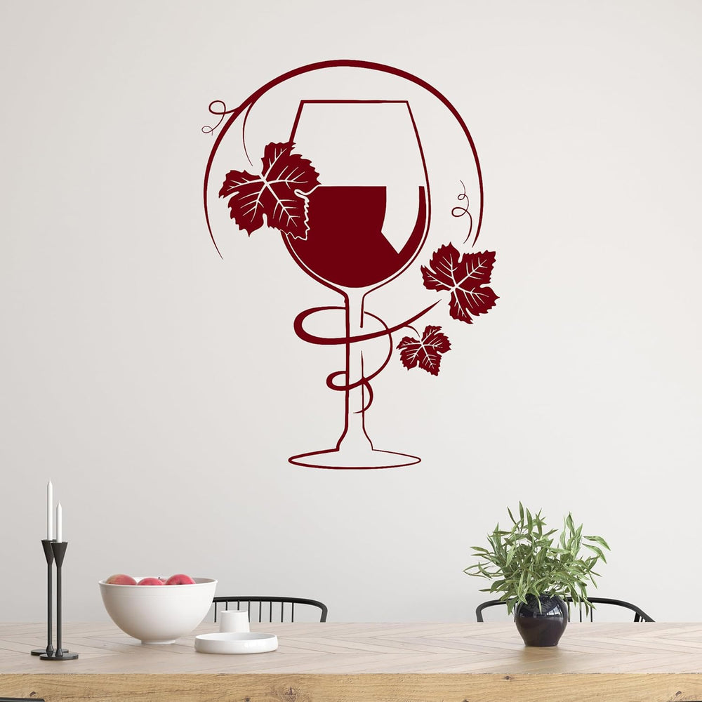 Vinilo Decorativo Cocina Copas de Vino Stickers Mural g4893