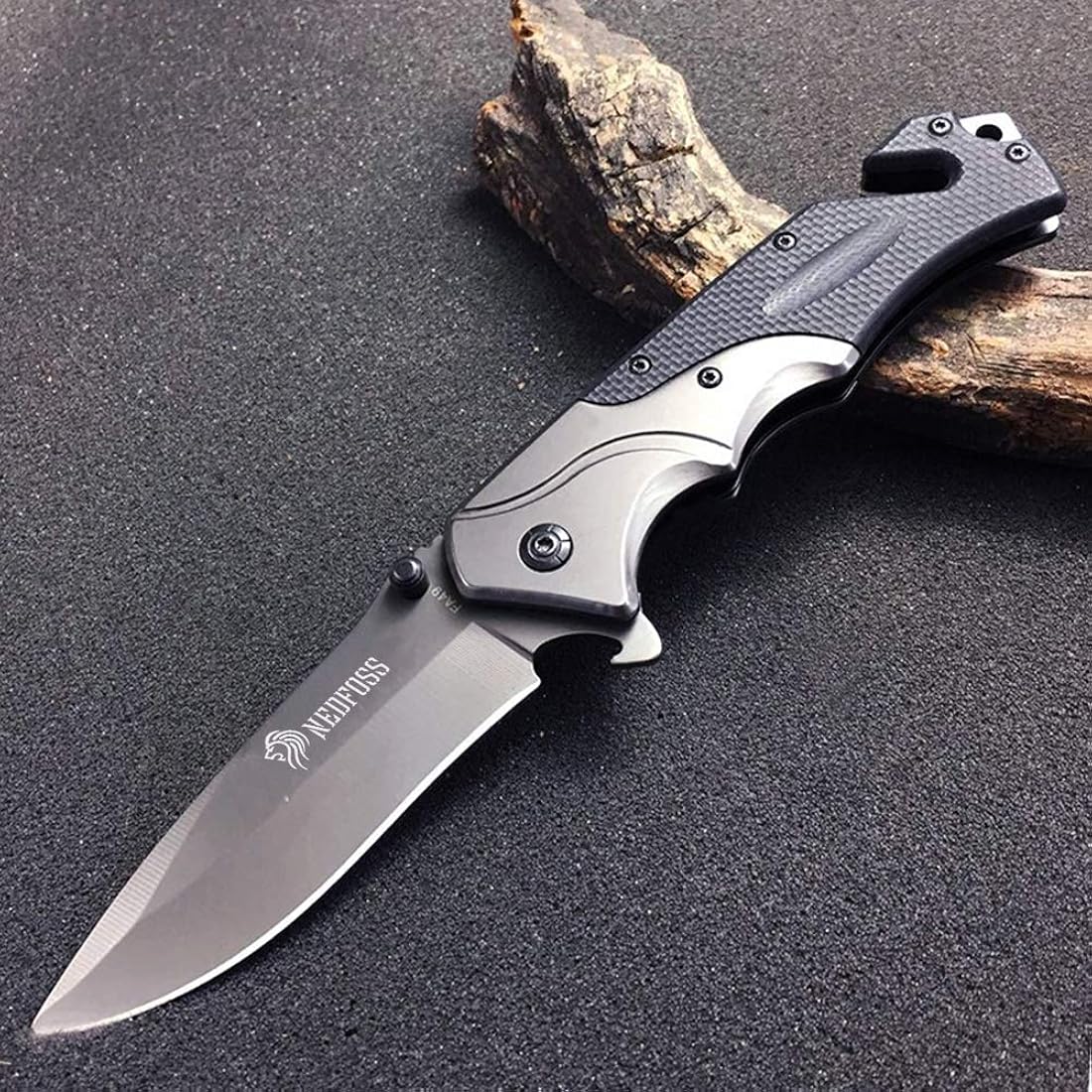 Cuchillo de bolsillo para hombre plegable multiherramienta