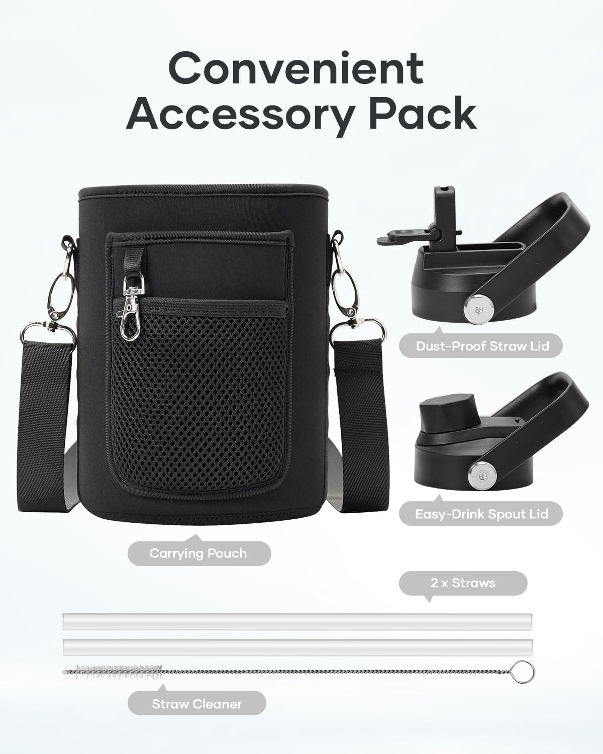 Botella de Agua Insulada 64oz BUZIO, Acero Inoxidable, Modelo