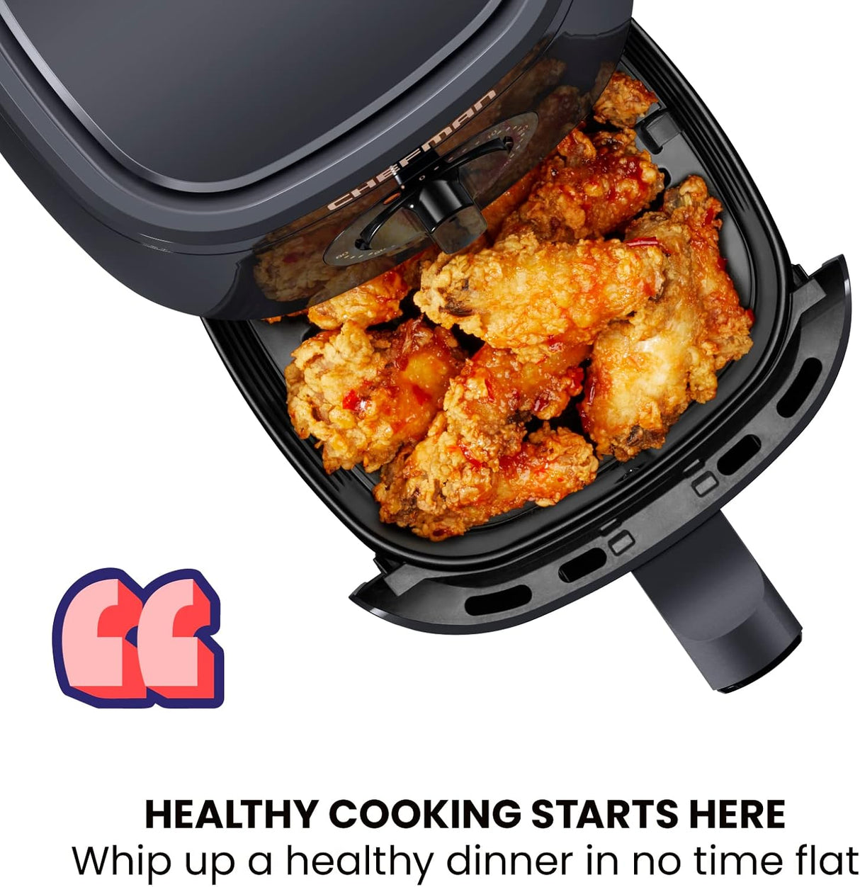 Freidora de aire Chefman TurboFry 2QT, sin aceite, 60 min