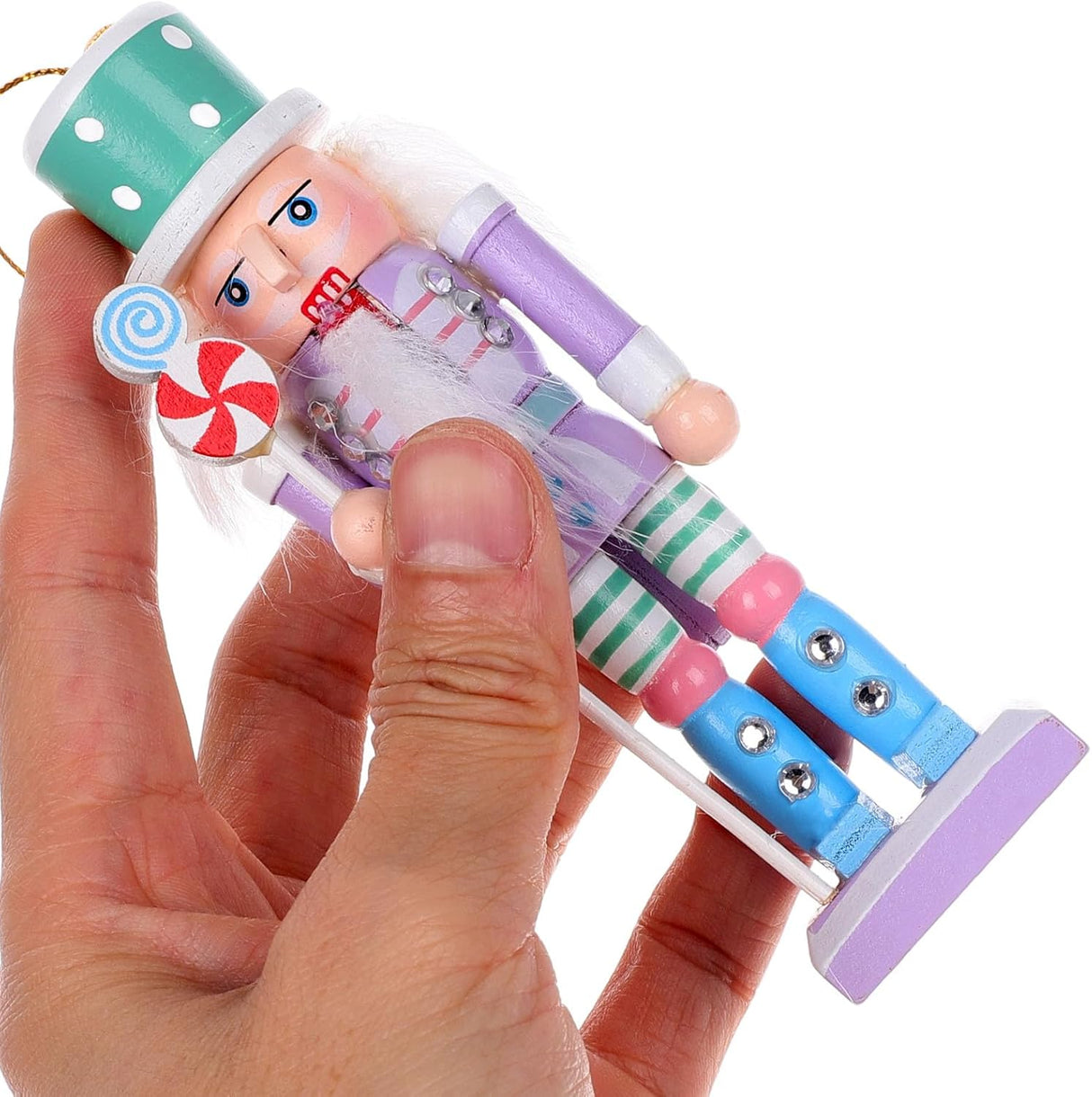 Adornos de Navidad VOSAREA 4pcs Soldados Nutcracker de Madera