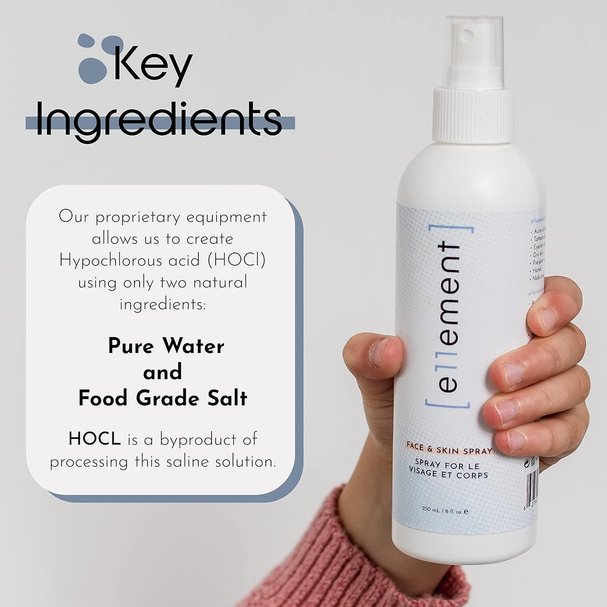 Spray de Ácido Hipocloroso para Acné, Eccema y Más