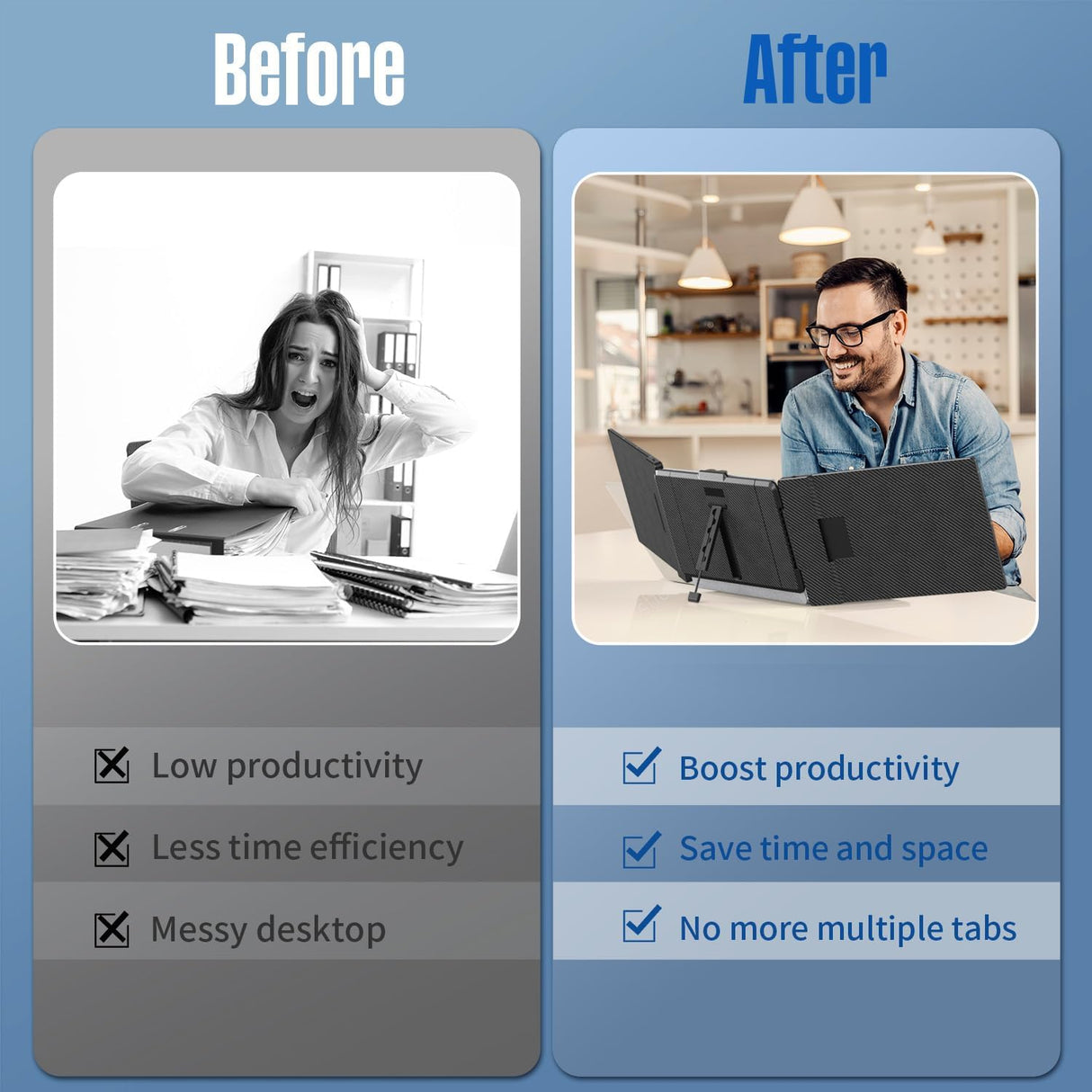 Extensor de Pantalla 14 FHD IPS, Monitor Portátil para Laptop