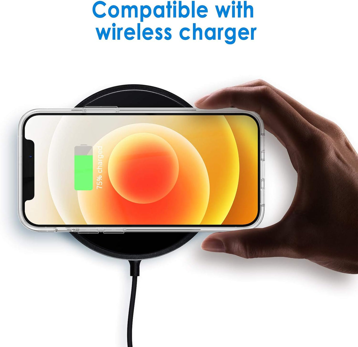 JETech Funda compatible con iPhone 12/12 Pro de 6.1 pulgadas, a prueba de golpes, parte trasera transparente antiarañazos (HD transparente)