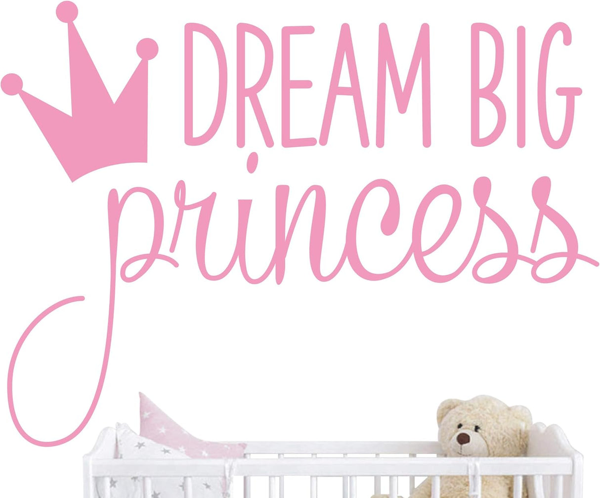 Vinilo Decorativo Dream Big Princess YMX18 para Niñas