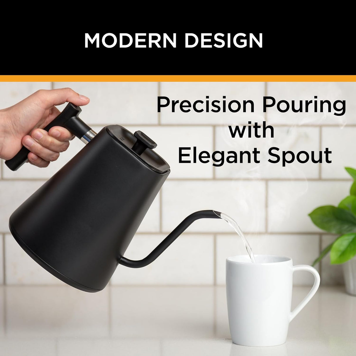 Kettle Gooseneck Kettle - KETTLE & BLOOM, Control de Temperatura