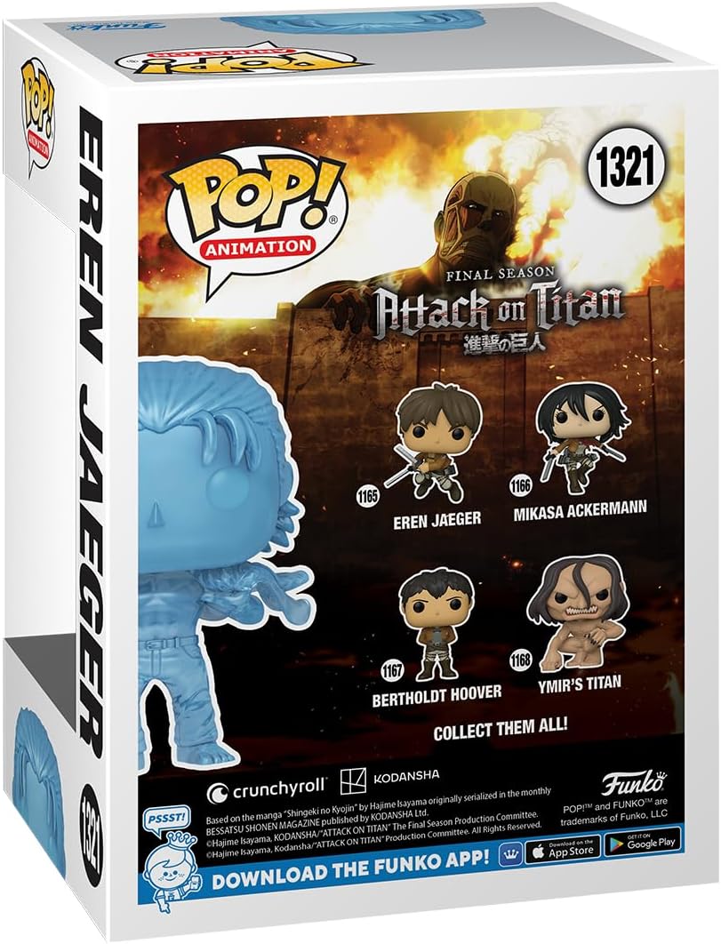 Funko Pop! & Tee: Attack on Titan - Eren con marcas - L