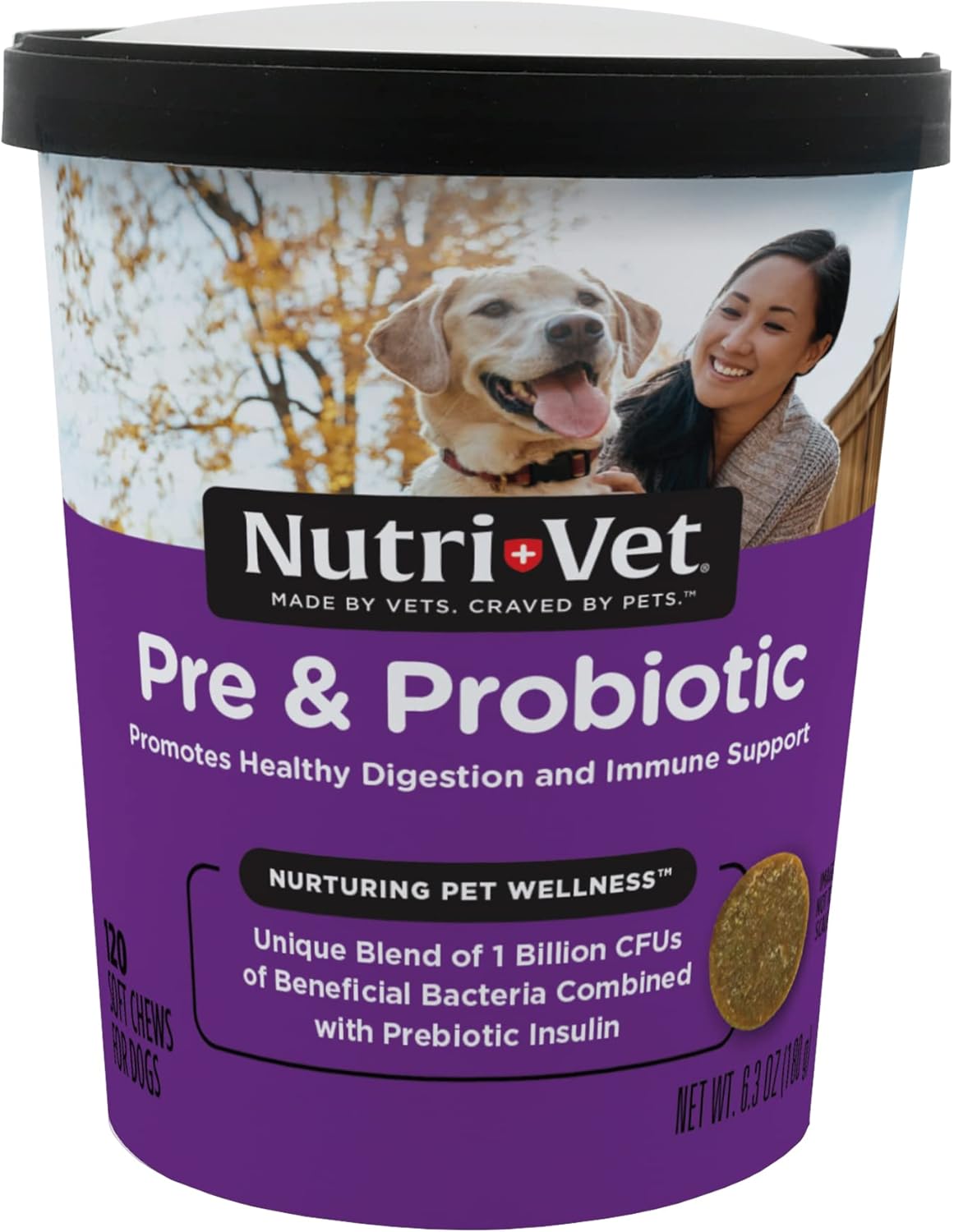 Vitaminas suaves pre y probióticos para perros