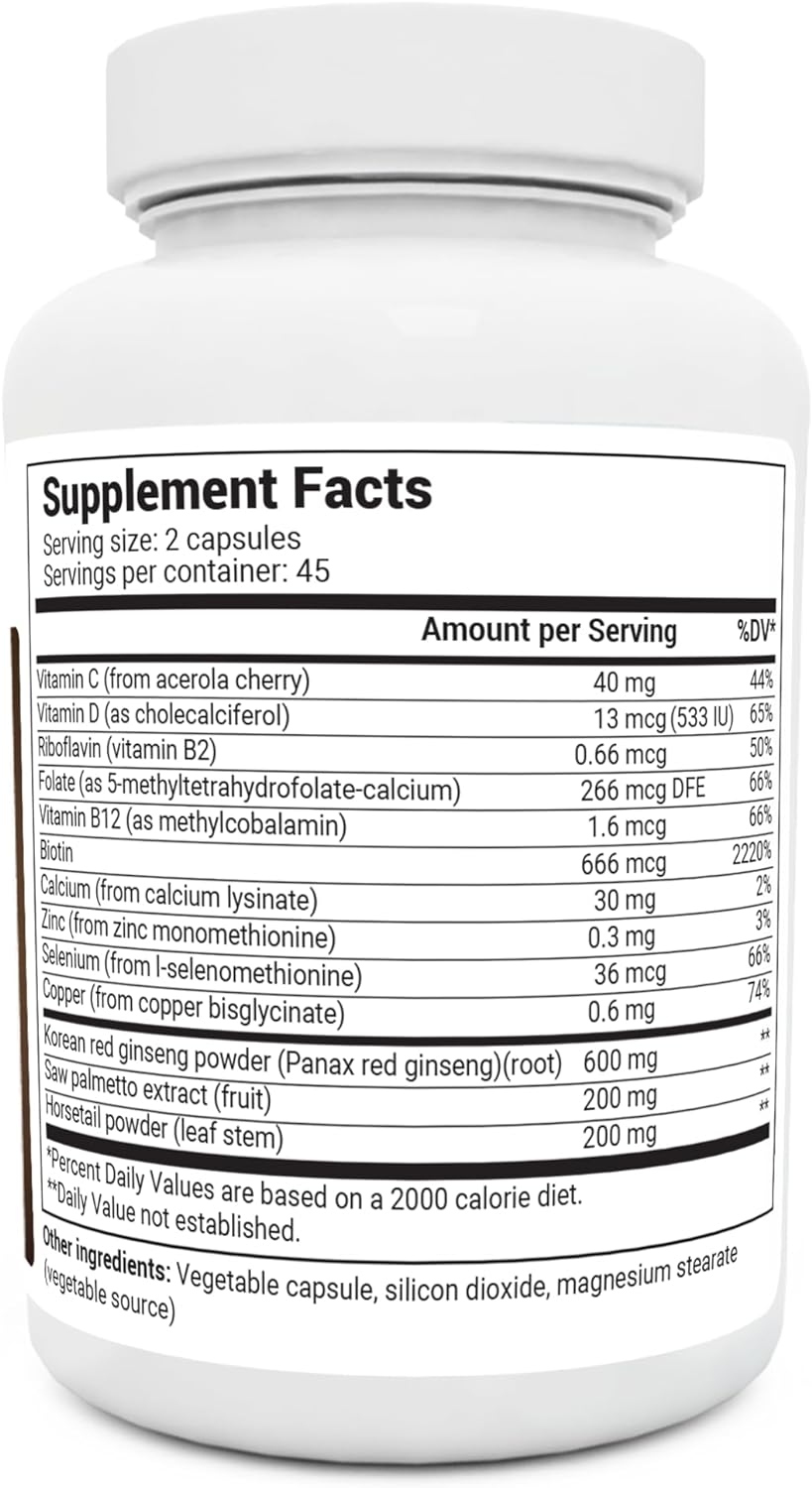 Vitaminas Todo en Uno para Crecimiento Capilar 90 Cápsulas