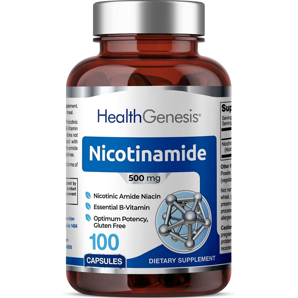 Suplemento B-3 Nicotinamida 500 mg 100 cápsulas Amide