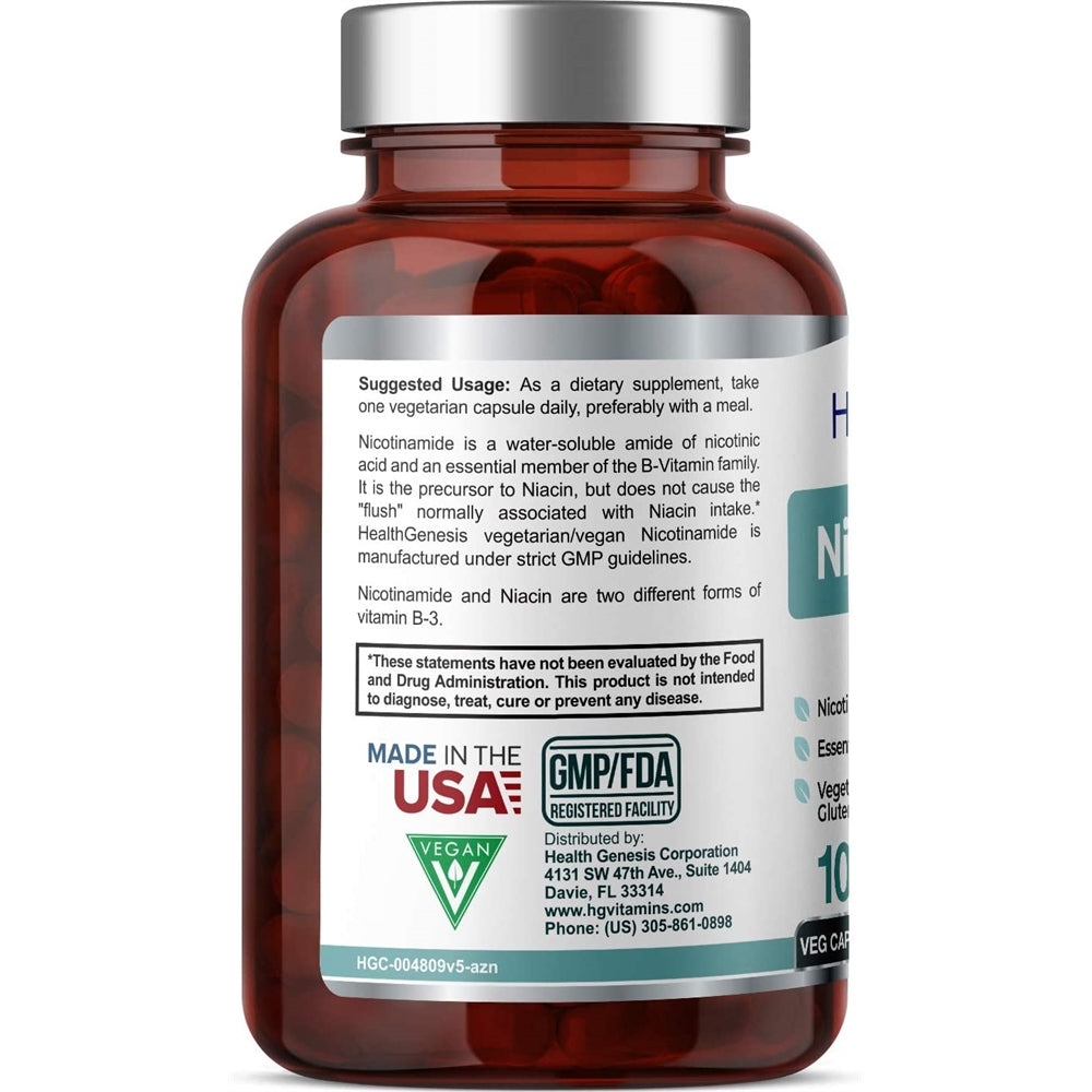 Suplemento B-3 Nicotinamide 500 mg 100 caps