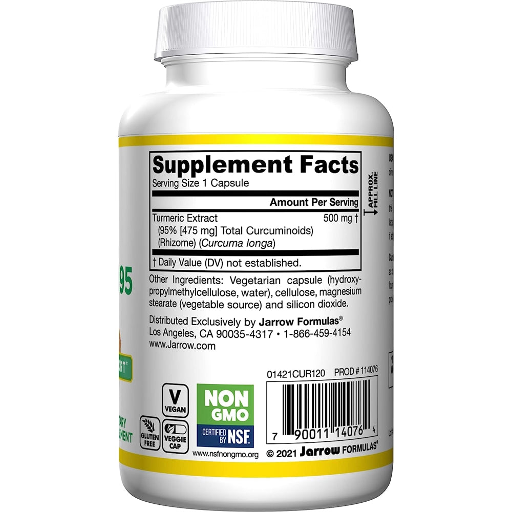 Suplementos Curcumin 95 de Jarrow Formulas