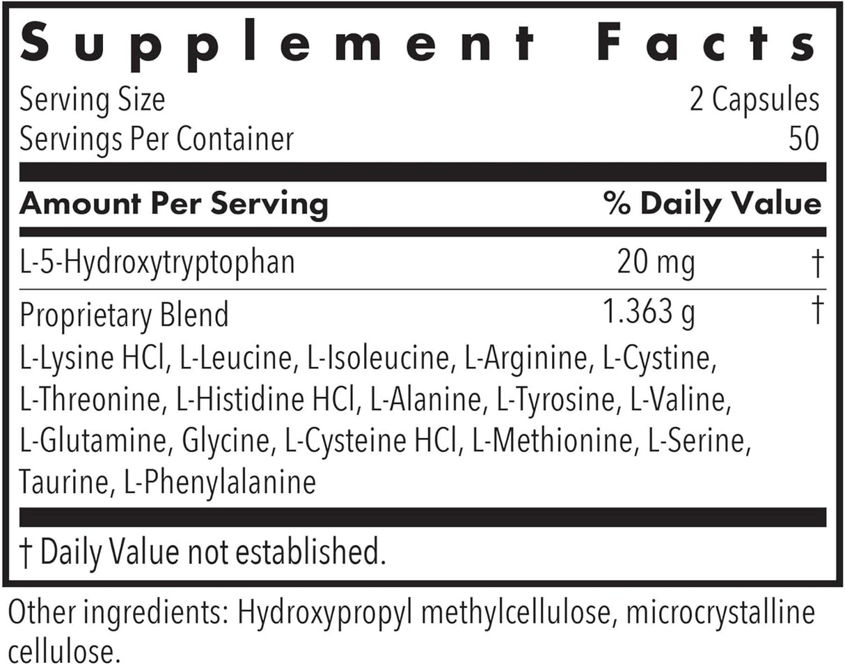 Suplemento de Aminoácidos Libres Allergy Research Group 100 Caps