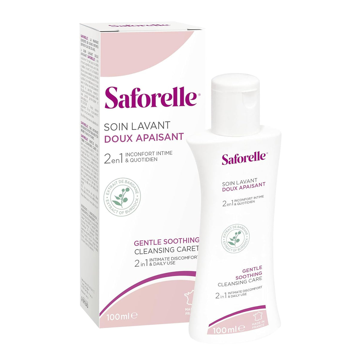Cuidado Limpiador Suave Saforelle 100ml, Ideal para Piel Sensible